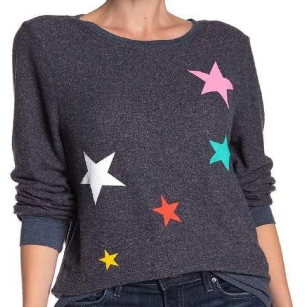 Wildfox Colorful Star Sweater